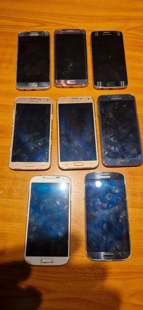 8 x Samsung Galaxy,  S7,S5,S4 defect., Telecommunicatie, Mobiele telefoons | Samsung, Zo goed als nieuw, Zwart, Ophalen of Verzenden