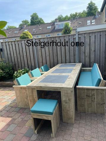 Steigerhout tuinset Tuinmeubelen Gratis levering  10%korting