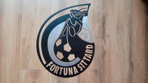 Fortuna Sittard-logo - 60x40 cm - RVS 1,5 mm wanddecoratie, Huis en Inrichting, Woonaccessoires | Wanddecoraties, Nieuw, Ophalen of Verzenden