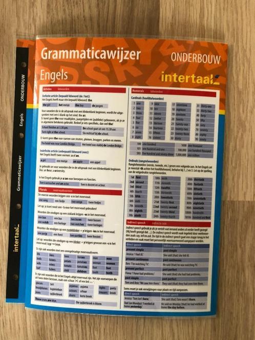 Grammaticawijzer Engels onderbouw Intertaal, Boeken, Schoolboeken, Zo goed als nieuw, Engels, Ophalen