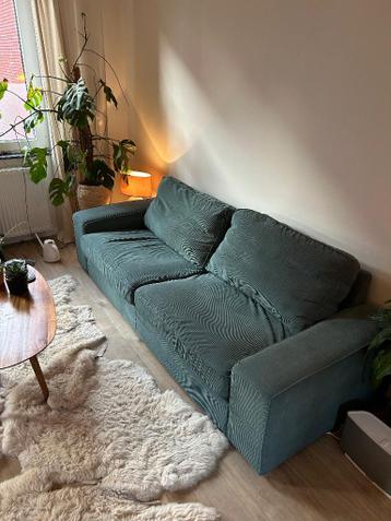 IKEA KIVIK 3 zits bank met twee hoezen grijsturkoois & beige - afbeelding 2 IKEA KIVIK 3 zits bank met twee hoezen grijsturkoois & beige - afbeelding 2