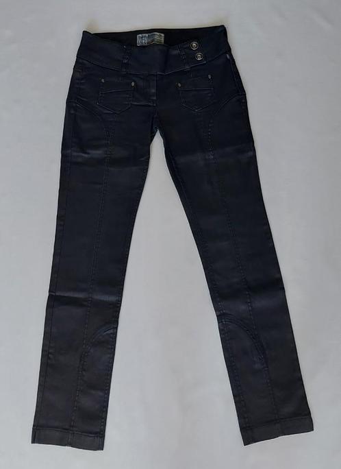 ZGAN Stoere leather look broek Dept maat 38 voor €22,50, Kleding | Dames, Broeken en Pantalons, Zo goed als nieuw, Maat 38/40 (M)