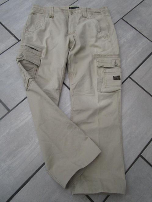 zeer ruime, sportieve O'Neill broek maat ruime W38, Kleding | Heren, Broeken en Pantalons, Gedragen, Maat 56/58 (XL), Beige, Ophalen of Verzenden