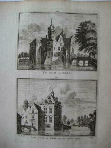 259-260 /  Linschoten Huis de Ness Kopergravure 1774
