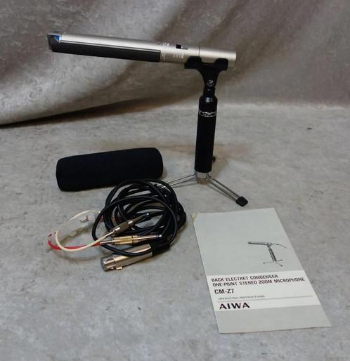 Aiwa CM-Z7 condensor stereo richt microfoon, Muziek en Instrumenten, Microfoons, Zo goed als nieuw, Overige typen, Ophalen of Verzenden