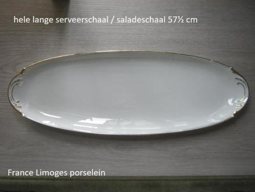 hele grote, ovale salade-serveerschaal, Frans Limoges schaal, Huis en Inrichting, Keuken | Servies, Schaal of Schalen, Porselein