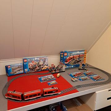 Lego City 7937, 7938 en 7499. Lego station, trein & rails.