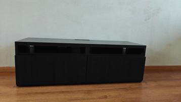 Ikea Besta TV Meubel - Zwartbruin - afbeelding 1 Ikea Besta TV Meubel - Zwartbruin - afbeelding 1