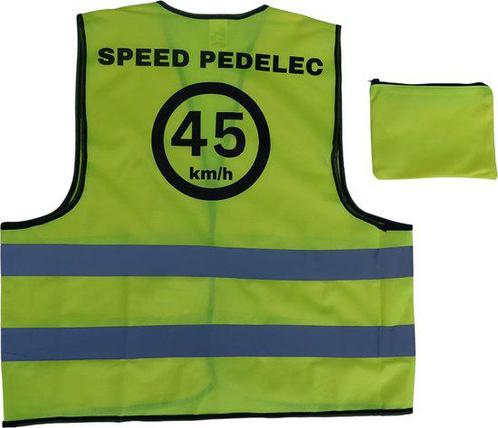 Speed Pedelec 45 KM/H Veiligheid hesje, Fietsen en Brommers, Fietsaccessoires | Fietskleding, Nieuw, Bovenkleding, Overige maten