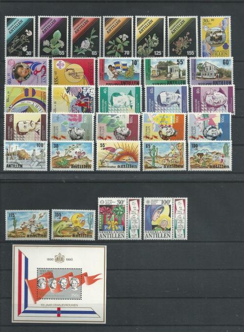 Nederlandse Antillen 1990, Complete jaargang, Postfris., Postzegels en Munten, Postzegels | Nederlandse Antillen en Aruba, Postfris