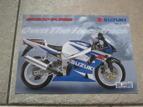 Suzuki GSX-R 750 brochure folder 2000 2001, Motoren, Handleidingen en Instructieboekjes, Suzuki, Ophalen of Verzenden