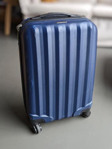 Princes hard case koffer, spinner, handbagage blauw