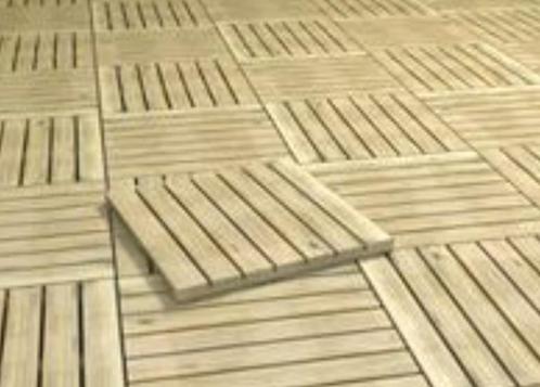 Geimpregneerde TUINTEGELS 50x50cm houten tegels!, Tuin en Terras, Palen, Balken en Planken, Nieuw, Planken, Hardhout, Ophalen of Verzenden