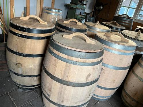 Regenton wijnvat Whiskyvat wateropvang bloembak vijver hout, Tuin en Terras, Regentonnen, Nieuw, Hout, 150 liter of meer, Ophalen of Verzenden