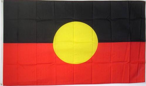 Vlag Aboriginal - Australie, Diversen, Vlaggen en Wimpels, Nieuw, Ophalen of Verzenden