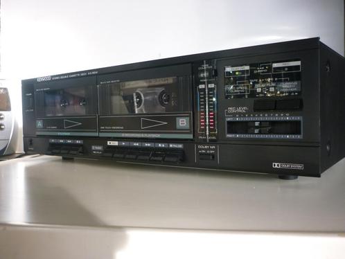 Kenwood KX-55W Twindeck dubbel cassette vintage JAPAN 1986👌, Audio, Tv en Foto, Cassettedecks, Dubbel, Kenwood, High speed dubbing