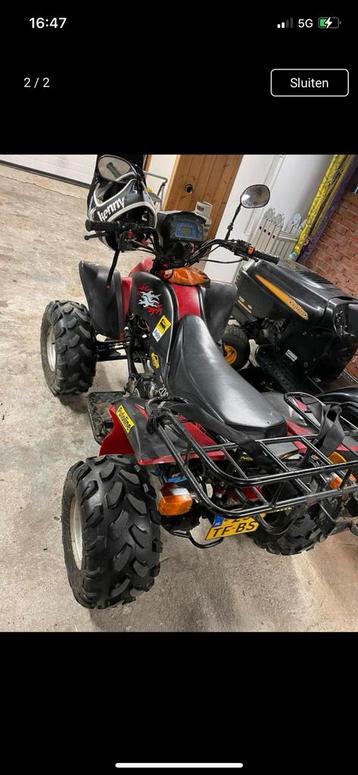 Quad 200 cc met autokenteken 