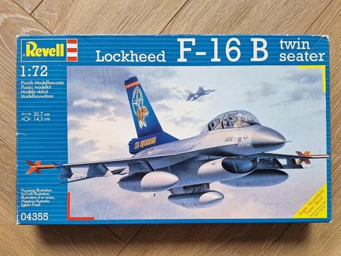 1:72 1/72 Revell F-16B  twin seater (Klu Decals), Hobby en Vrije tijd, Modelbouw | Vliegtuigen en Helikopters, Zo goed als nieuw