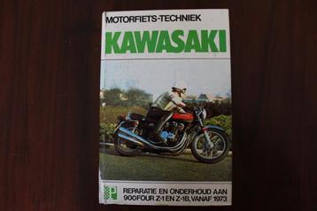 Kawasaki 900 Z1 Z1-B vanaf 1973 werkplaatsboek