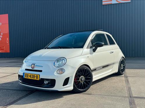 Fiat 500/595 1.4 Abarth 2011 Wit Parelmoer Vol opties, Auto's, Fiat, Particulier, ABS, Adaptieve lichten, Airbags, Airconditioning