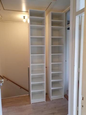 Ikea 2x Billy boekenkast met bovendeel en extra planken. - afbeelding 5