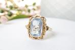 Vintage Gouden Ring Met Aquamarijn