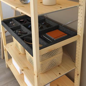 IKEA IVAR Plank, donkergrijs/vilt, 83x50 cm, 2 stuks, nieuw - afbeelding 3 IKEA IVAR Plank, donkergrijs/vilt, 83x50 cm, 2 stuks, nieuw - afbeelding 3