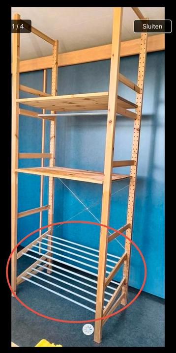 Ikea IVAR schoenenrek (2 stuks) - afbeelding 1 Ikea IVAR schoenenrek (2 stuks) - afbeelding 1