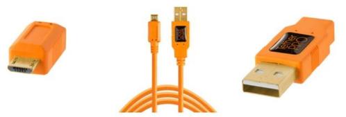 Tether Tools TetherPro USB 2.0 Male to Micro-B 4.6m Oranje, Audio, Tv en Foto, Fotografie | Fotostudio en Toebehoren, Zo goed als nieuw