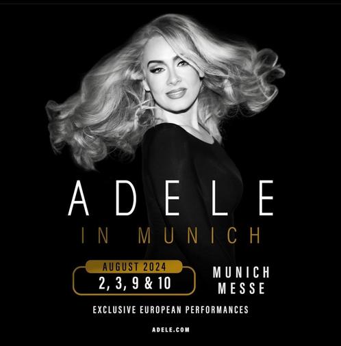 2 tickets Adele open air arena Munchen 10-Aug-2024, Tickets en Kaartjes, Concerten | Pop, Twee personen, Augustus