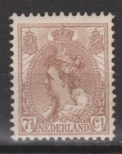 NVPH 61 ongebruikt Wilhelmina 1899 ; OUD NEDERLAND per stuk, Postzegels en Munten, Postzegels | Nederland, Postfris, T/m 1940