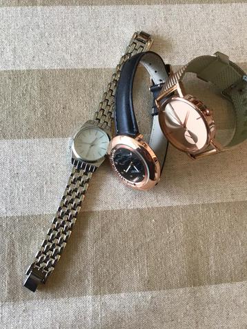 Lotje 3 nieuwe uurwerken horloges 3 stuks 15€ unisex