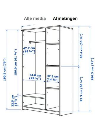 ikea brimnes kledingkast zwart - afbeelding 3 ikea brimnes kledingkast zwart - afbeelding 3