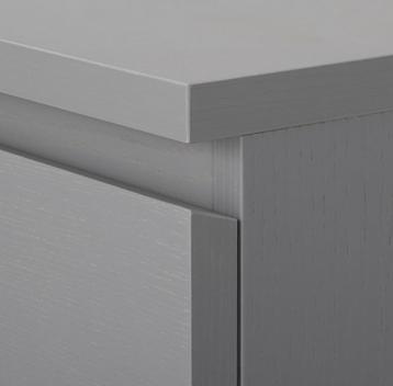 IKEA Malm Ladekast - Grijs Gebeitst - 6 Lades - afbeelding 2 IKEA Malm Ladekast - Grijs Gebeitst - 6 Lades - afbeelding 2