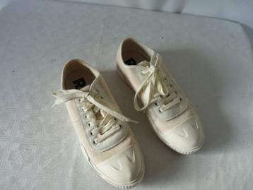 lage beige canvas sneakers van Gstar Raw, mt 39 zgan