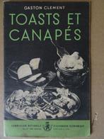 Gaston Clement Toasts et canapés 1950 vintage kookboekje