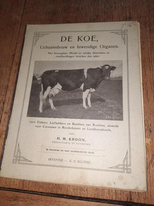 Antiek boekje De koe door H.M.Kroon 3e herziene druk, Antiek en Kunst, Antiek | Boeken en Bijbels, Ophalen of Verzenden