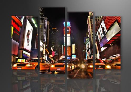 Nieuw * 4 Luik van Canvas * Times Square New York 80x130cm, Antiek en Kunst, Kunst | Schilderijen | Modern, Ophalen of Verzenden