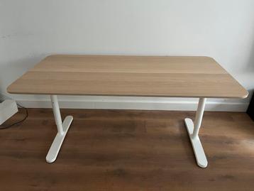 Bureau Ikea Bekant 160 x 80 eikenpatroon - als nieuw - afbeelding 1 Bureau Ikea Bekant 160 x 80 eikenpatroon - als nieuw - afbeelding 1