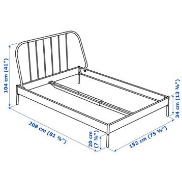 140x200 bedframe - afbeelding 11 140x200 bedframe - afbeelding 11