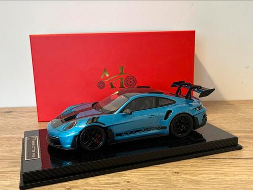 AI 1:18 Porsche 911 992 GT3 RS Metallic Blue, Hobby en Vrije tijd, Modelauto's | 1:18, Nieuw, Auto, Autoart, Ophalen of Verzenden