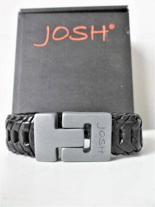 Nieuwe Josh heren armband, Sieraden, Tassen en Uiterlijk, Armbanden, Nieuw, Leer, Zwart, Verzenden