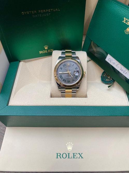Rolex Datejust Wimbledon 126333, Sieraden, Tassen en Uiterlijk, Horloges | Heren, Zo goed als nieuw, Polshorloge, Rolex, Goud
