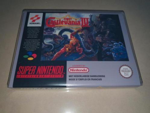 Super Castlevania IV SNES Game Case, Spelcomputers en Games, Games | Nintendo Super NES, Zo goed als nieuw, Verzenden