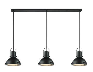 Industriële hanglamp | plafondlamp | zwart / grijs | Magnus