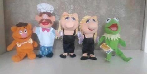 Handpoppen Muppets:Kok ,Miss Piggy,FOZZY,de Kikker, Verzamelen, Supermarktacties, Albert Heijn, Ophalen of Verzenden