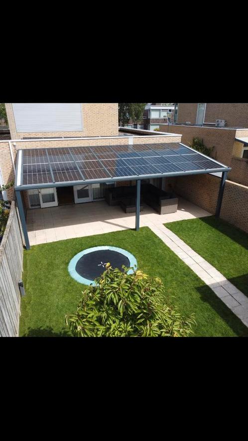 Solar panel veranda | carport, Tuin en Terras, Zonneschermen, Nieuw, Knikarmscherm, 150 tot 300 cm, 250 cm tot 450 cm, Ophalen