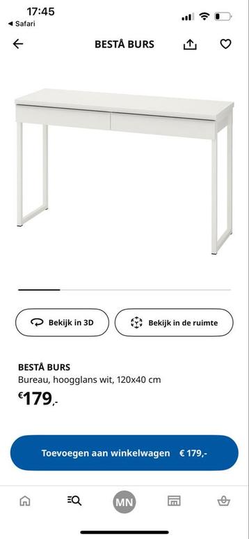 IKEA Bestå Burs witte tafel 120x140cm - afbeelding 4 IKEA Bestå Burs witte tafel 120x140cm - afbeelding 4