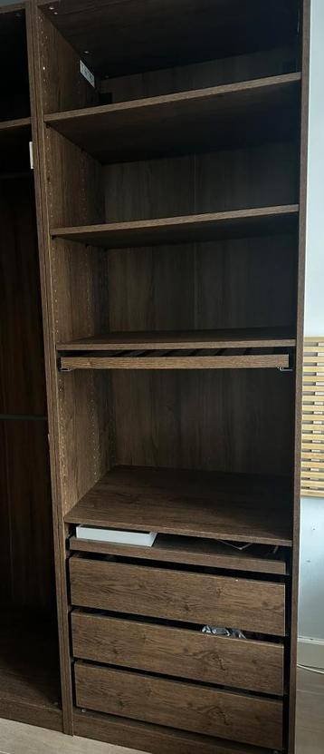 IKEA PAX kastenset (donkerbruin, 236cm, incl hoekelement) - afbeelding 2 IKEA PAX kastenset (donkerbruin, 236cm, incl hoekelement) - afbeelding 2