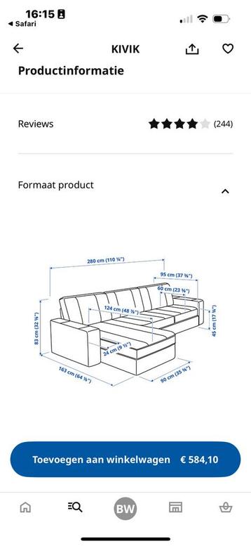 Ikea Kivik bank - afbeelding 5 Ikea Kivik bank - afbeelding 5